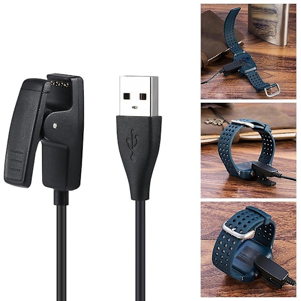 Laddningskabel Datakabel Klämma för Garmin 235 630 230 735XT Klocka