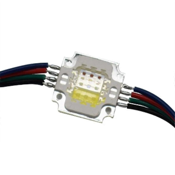 Adresserbar UCS2904 12W RGBW Högeffekts LED Pixel Modul Lampa DC12V Ingång RGBW Digital LED Lampa för Strålkastare (B)