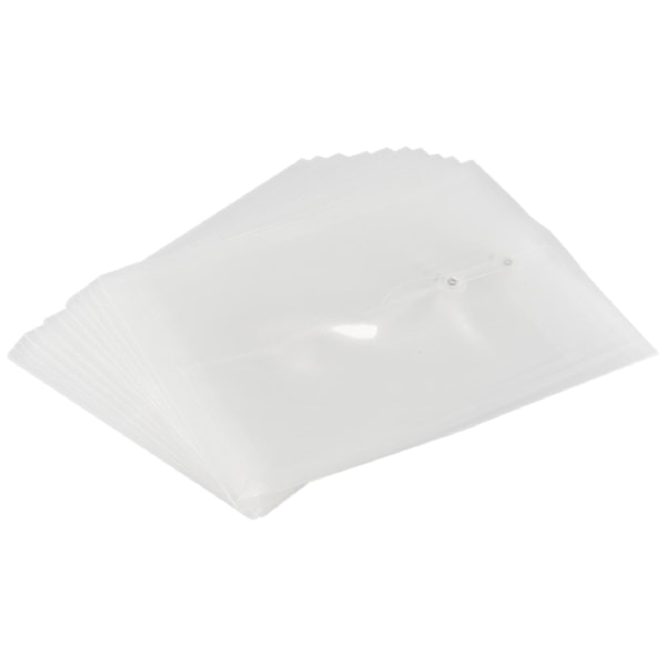 12-pack Klar Plast Kuvert Expanderbara Filer