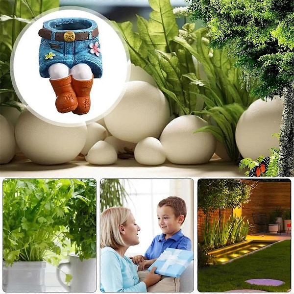 Inomhus Unika Jeanskjol Resin Blomkrukor C