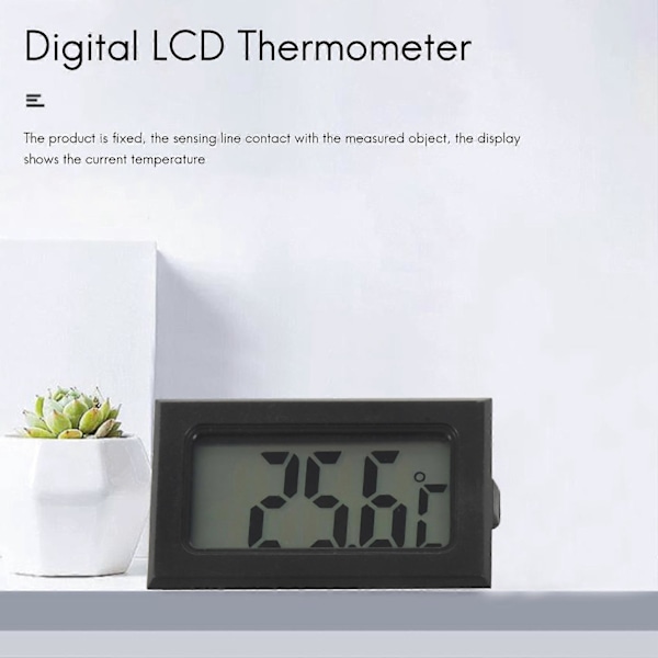 NY Digital LCD Termometer Mätare Sond Sensor -50°C TILL +110°C Område