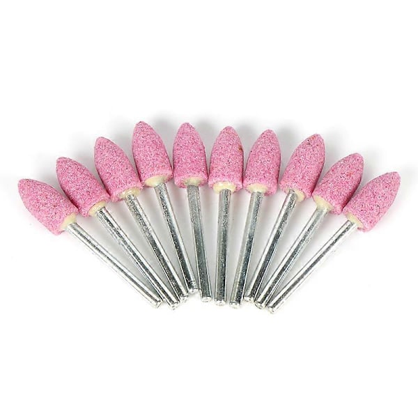 10 st Slipstift för roterande verktyg - Form Rosa