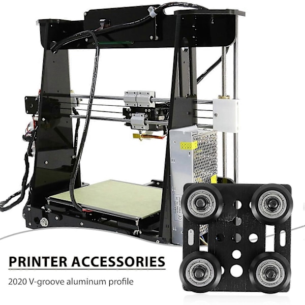 3D Printer 2020 Aluminium Profil Remskive V-Slot Byggeportalplade