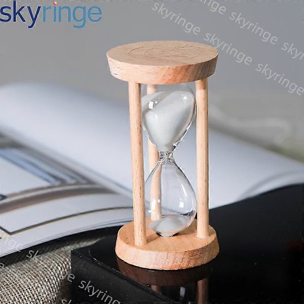 Træ Sandtimer 5 Minutters Timer Bærbar Sandtimer Dekorativ Timeglas Timer Køkken Sandur