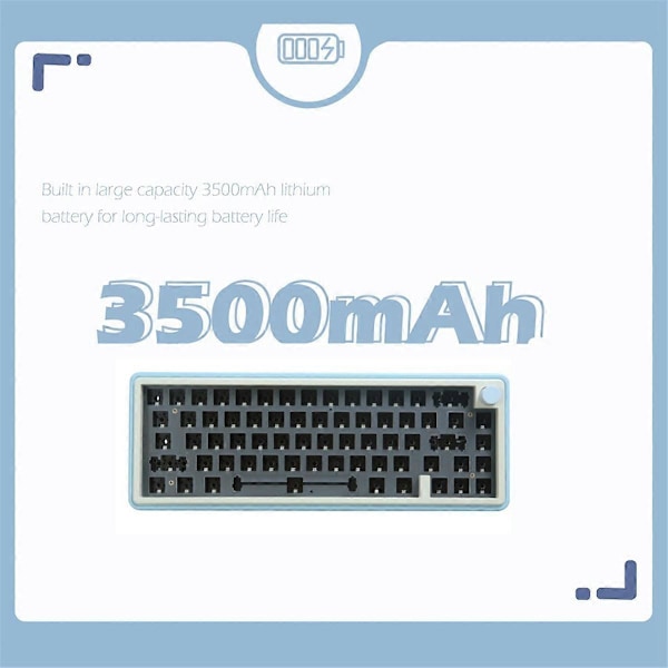LMK67 CNC DIY Mekaniskt Tangentbordskit RGB Hot Swap, B