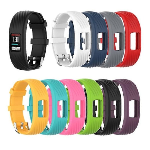 Ersättningsarmband i silikon, justerbart klockarmband för G-armin Vivofit 4 Peach Red S