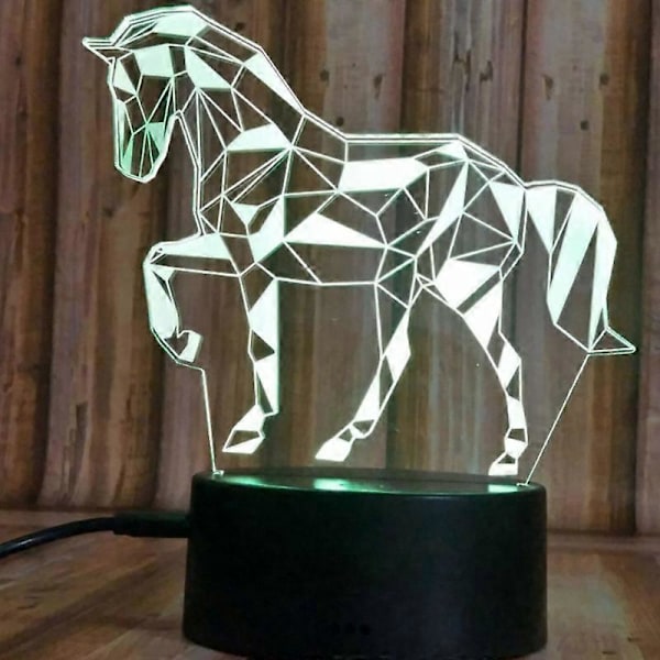 3D Illusion Natlampe Lygte Børn Børn Dekoration Fødselsdagsgave