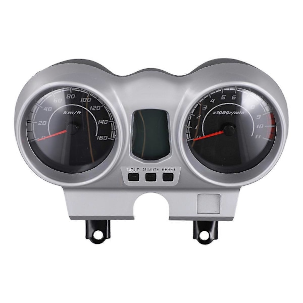 12V Motorcykel Hastighetsmätare LCD Instrumentbräda Varvräknare Tacho för