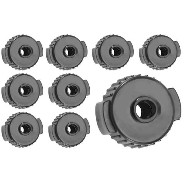 9 st ABS Trumset Snabbfästen Cymbal Snabbmontering Trumkompis