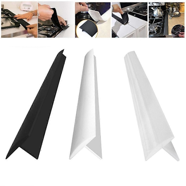 2 st/set Oljetätt Värmebeständigt Spisskydd för Spiskanter Köksredskap Transparent 25inch