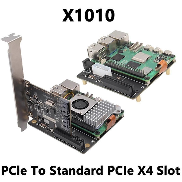 X1010 PCIe FFC-kontakt till Standard PCIe X4 Slot Expansionskort för 5