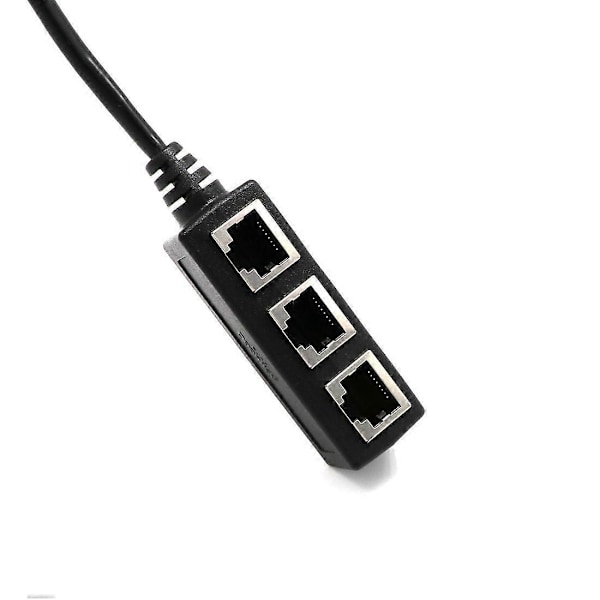 RJ45 Ethernet Splitter-kabel, vienon RJ45 Y Splitter-adapter 1 till 3 Port Ethernet Switch Adapter-kabel