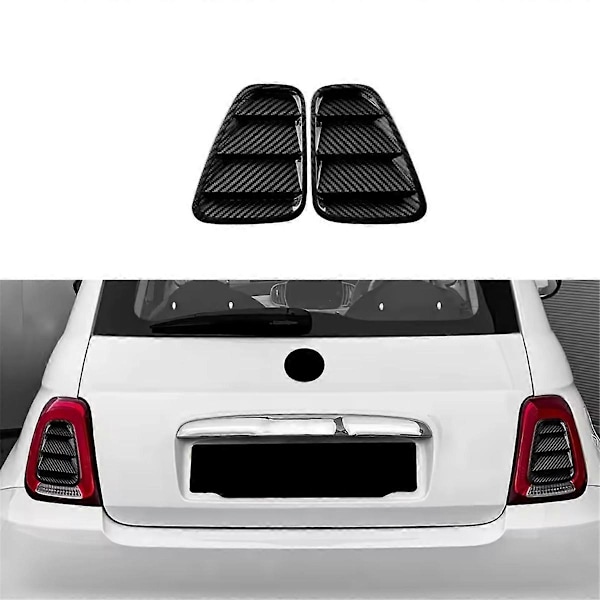 Äkta torr kolfibersticker för Fiat 500 Abarth 595 695 2017-2023