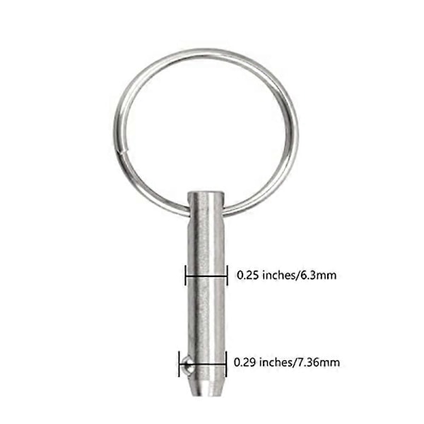 4 st Marine Bimini Toppstift