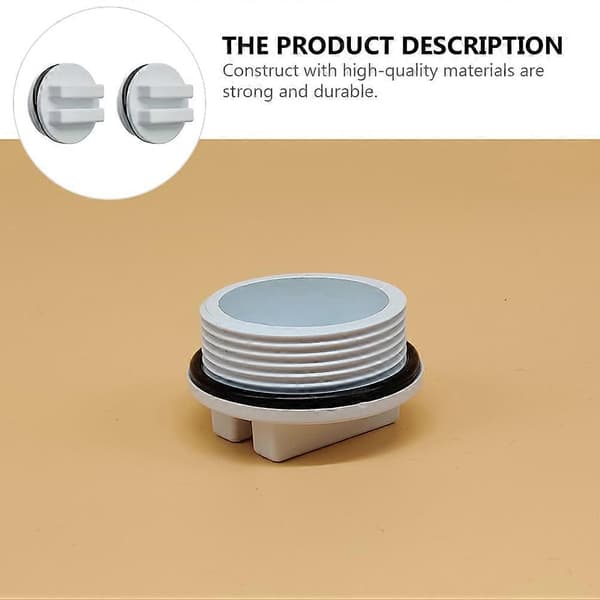 2 stk. 1,5\" Pool Returlinje Vinteriseringsprop Filter Aftapningsprop med O-ring
