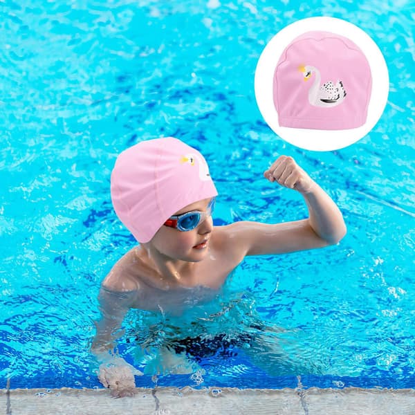 Badehette med dyremotiv, unisex, komfortabel badehette, ørebeskyttelse for barn