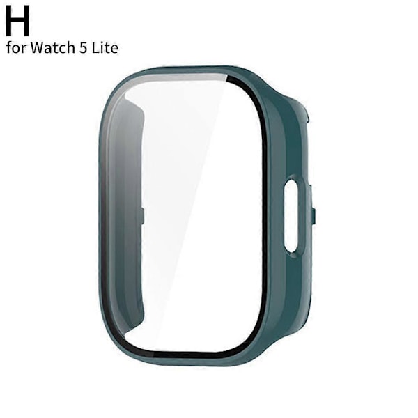 Kattava TPU-kotelo Redmi Watch 5 Active/5 Lite PC-lasikalvo Cove -kelloille Green for Watch 5 Lite