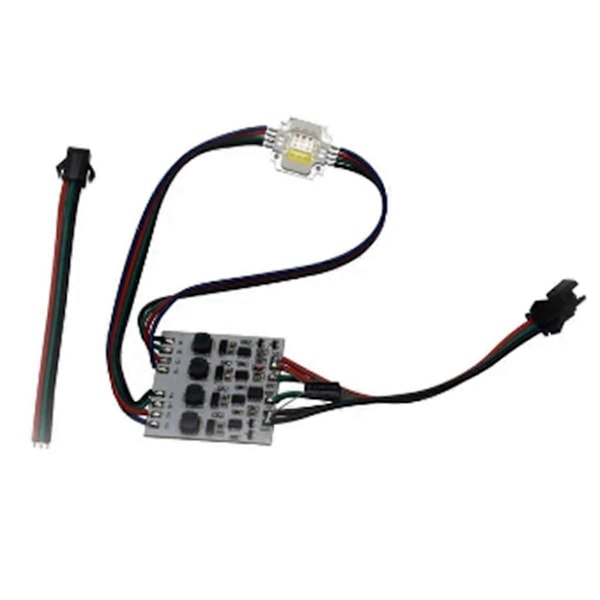 Adresserbar UCS2904 12W RGBW Högeffekts LED Pixel Modul Lampa DC12V Ingång RGBW Digital LED Lampa för Strålkastare (B)
