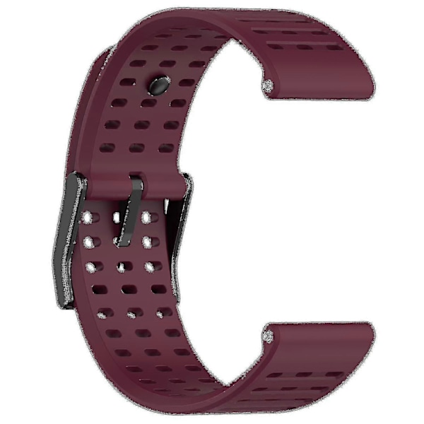 Urheiluranneke Suunto Vertical/9 Peak Pro/9 Peak/5 Peak -kelloille, 22 mm silikoniset kellon rannekkeet Wine Red