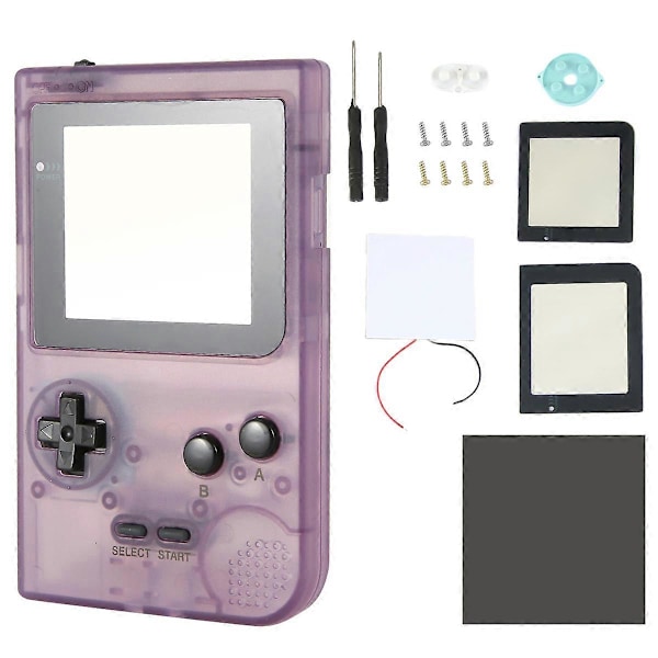 DIY Skalbyte för Gameboy Pocket Spel Transparent lila