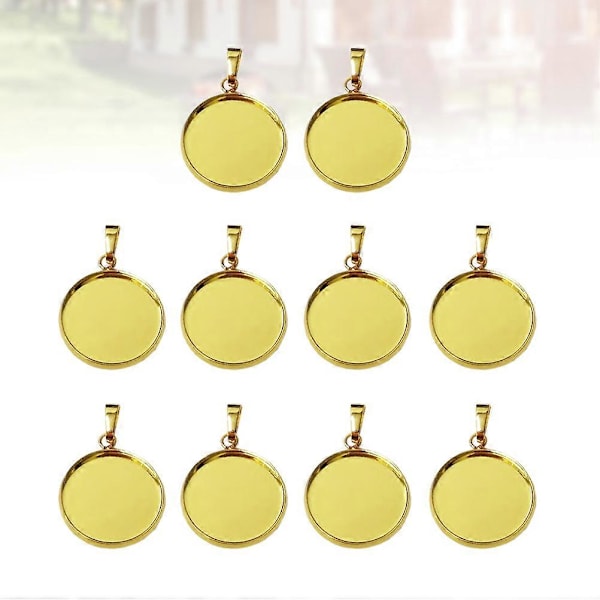 20 kpl DIY Korujen Riipus Tarvikkeet Pyöreät Korutarjottimet Kansi Sarja Käsintehty Kaulakoru Ketju Tarvikkeet (18mm)