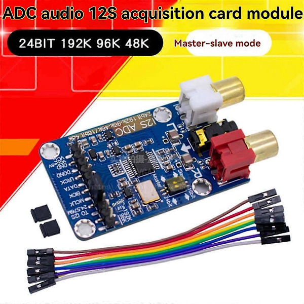 I2S ADC Pää-Orja-tilan kehityskortti tukee 3,5 mm:n/tuloa