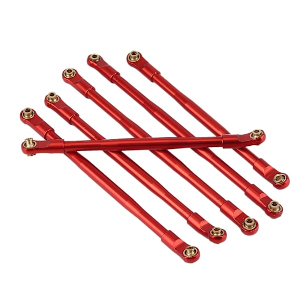 6 st Metalllänk Stång Koppling Dragstång Set för AXIAL RBX10 Ryft 1/10 RC Crawler Uppgraderingsdelar Tillbehör