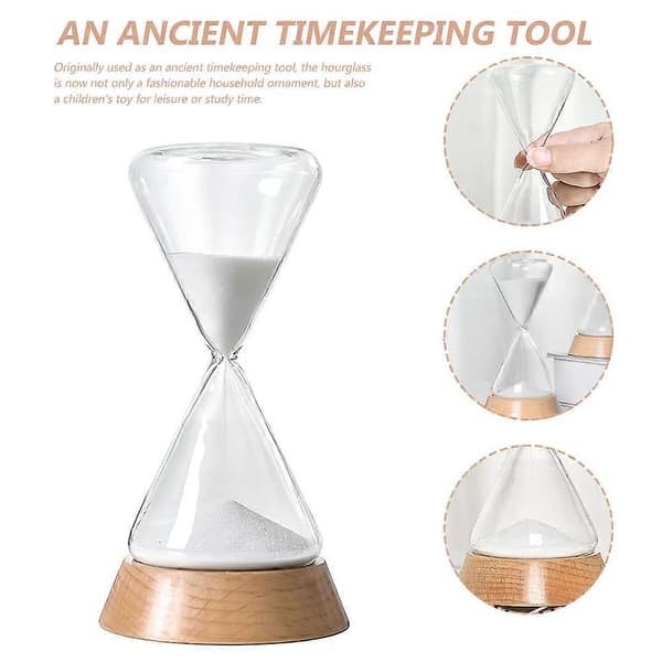 1 Set Hushålls Sand Timer Timglas Dekor Dekorativ Sandklocka Skrivbordsdekor