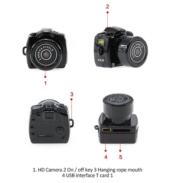 Mini Kamera Videokamera 480P Mini DVR Videokamera