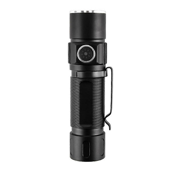 Ficklampa Mini Power Display Starkt Ljus 3LED Ficklampa Svart
