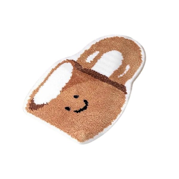 Sovrumsmatta Halkfri Badrumsmatta Rumsdekor, Kaffefärg, M