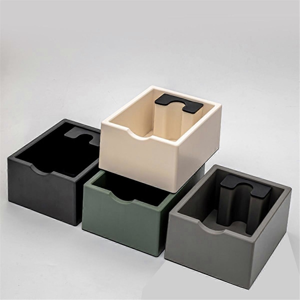 Halkfri Espresso Kaffesump Låda Kaffesump Låda Kaffesump Hink Kaffesump Knock Box Grå