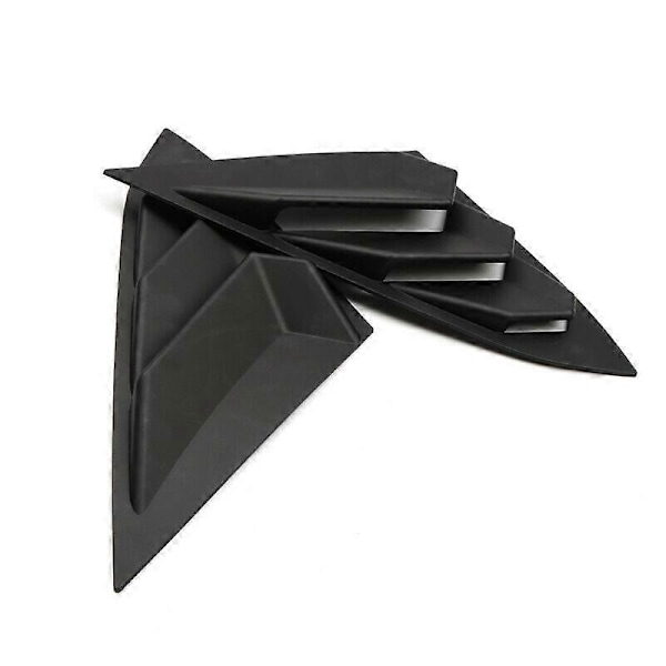 för 2016-2019 Matt Svart Bakre Fönster Louvers Cover Trim