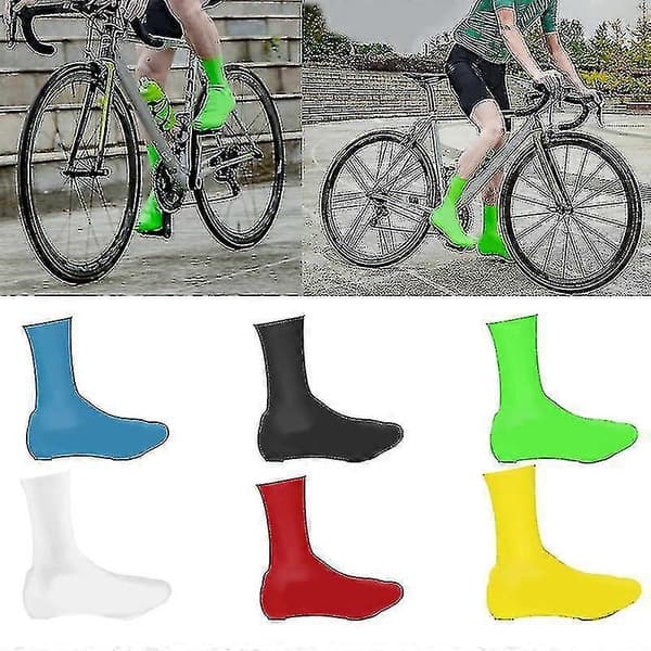 Vattentäta Varma Cykellåsskor i Silikon, Cykelöverdrag Skydd Red M