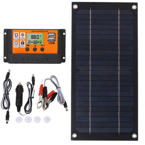 600 W aurinkopaneelisarja 100 A 18 V lataussäätimellä aurinkolataukseen