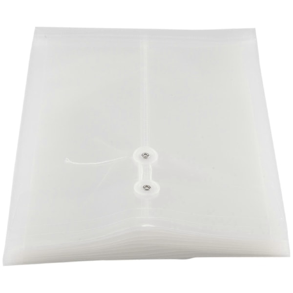 12-pack Klar Plast Kuvert Expanderbara Filer