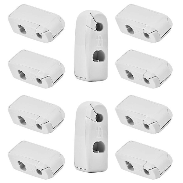 10 st EAS System Butik Krok Lås Stöldskydd Lastsäkerhet EAS Lås (Vit)
