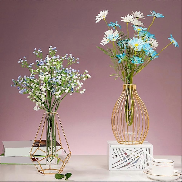 Hydroponisk Planteringskärl Luftväxt Terrarium Modern Floral Vas Glas Provrör Vas Blomhållare Vas Luftväxt Planteringskärl