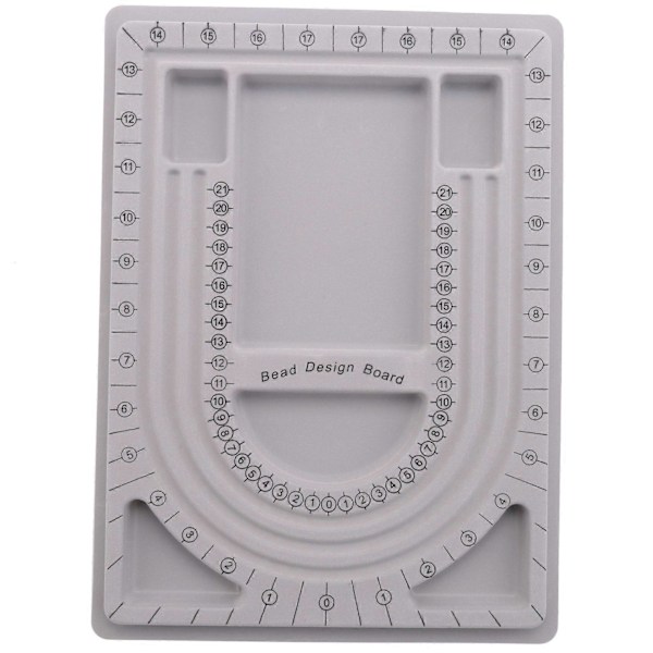 2 st Pärldesignbräda Armbandsdesignbräda Flockad Pärlbräda Bricka