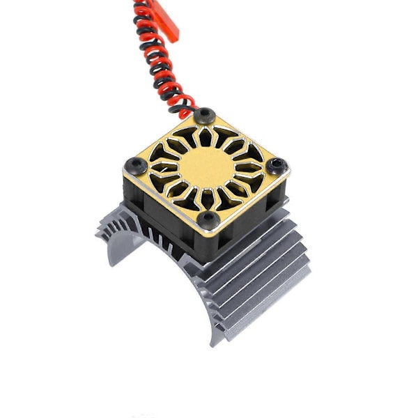 RC Motor Kylfläkt Kylare 36mm för RC Bil 1/8 1/10 Skala Guld