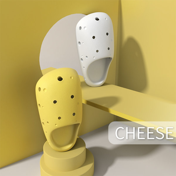global Hot Sale Tecknade Osttofflor Tjock Sula Halkfria Tjejtofflor yellow 40-41