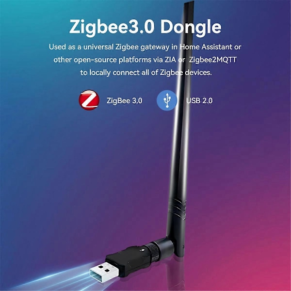Zigbee 3.0 USB-dongel USB 2.0 ZigBee-dongel Fungerar