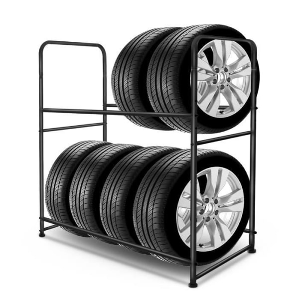 LILIIN Väggmonterad däckhållare för bil upp till 50 kg med monteringssats Ståldäckhållare för garage
