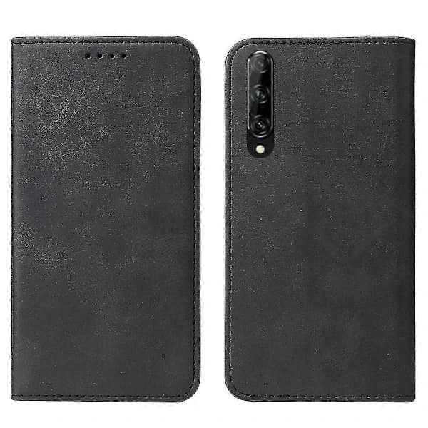 Magnetiskt äkta läderfodral för Huawei P Smart Pro