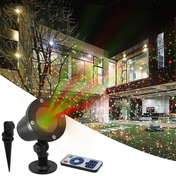 Juletreprojektor med LED-belysning for utendørs bruk, scenebelysning, julelampe