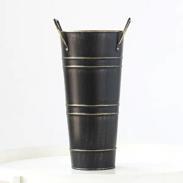 Metal Umbrella Stand, Bucket with Handle, Freestanding Umbrella Stand B A2 A2