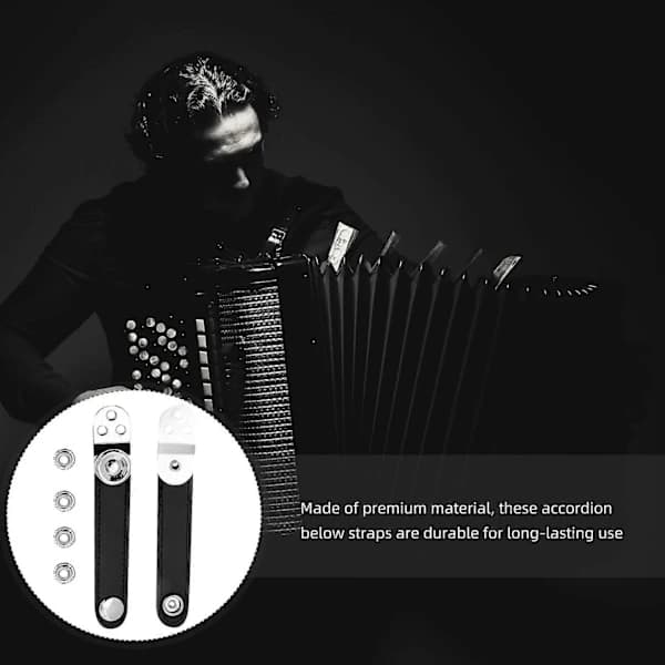 Sort Midjebælte Harmonika Skulderrem Harmonikarem Polstret Harmonikabælgrem Harmonikarem Forlænger