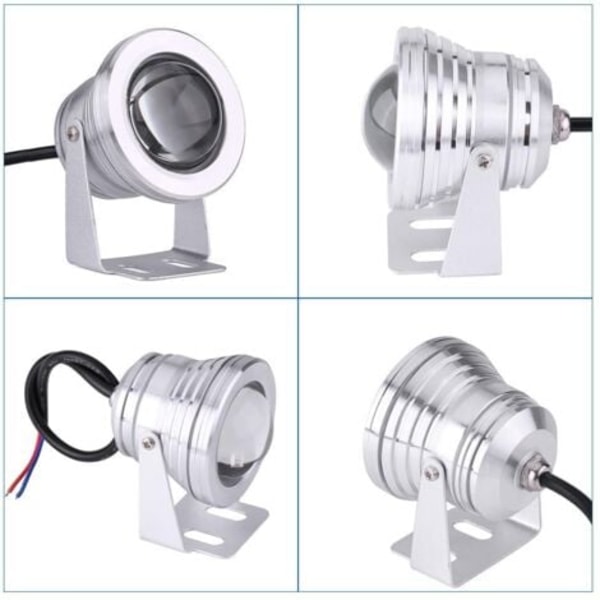 TS-Upotettava LED-valonheitin, IP67 vedenpitävä RGB vedenalainen valaistus, 10W LED-valonheitin puutarhan ulkovalaistukseen uima-altaalla ja suihkulähteellä N