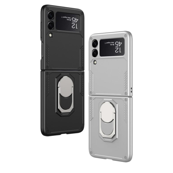 GKK Armor Samsung Galaxy Z Flip 3 Cover med Finger Ring - Sort Sort