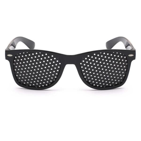 2-pakkipinholesilmät parantuneeseen näköön, musta unisex